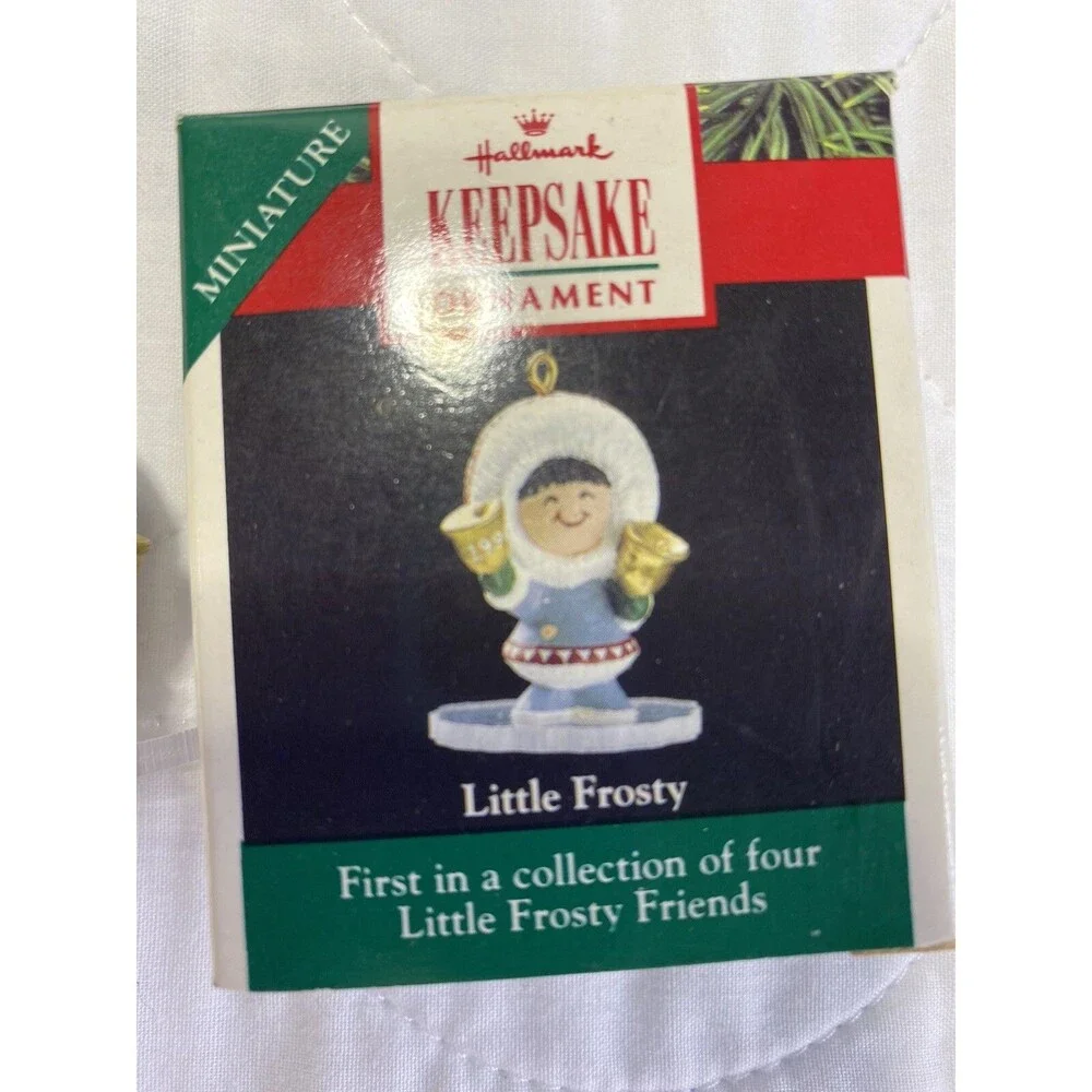 Hallmark Frosty Friends  Little Eskimo Ringing Bells Native Alaskan Vintage 1990
